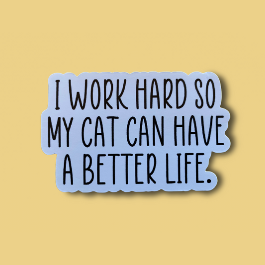 Cat Life Vinyl Sticker