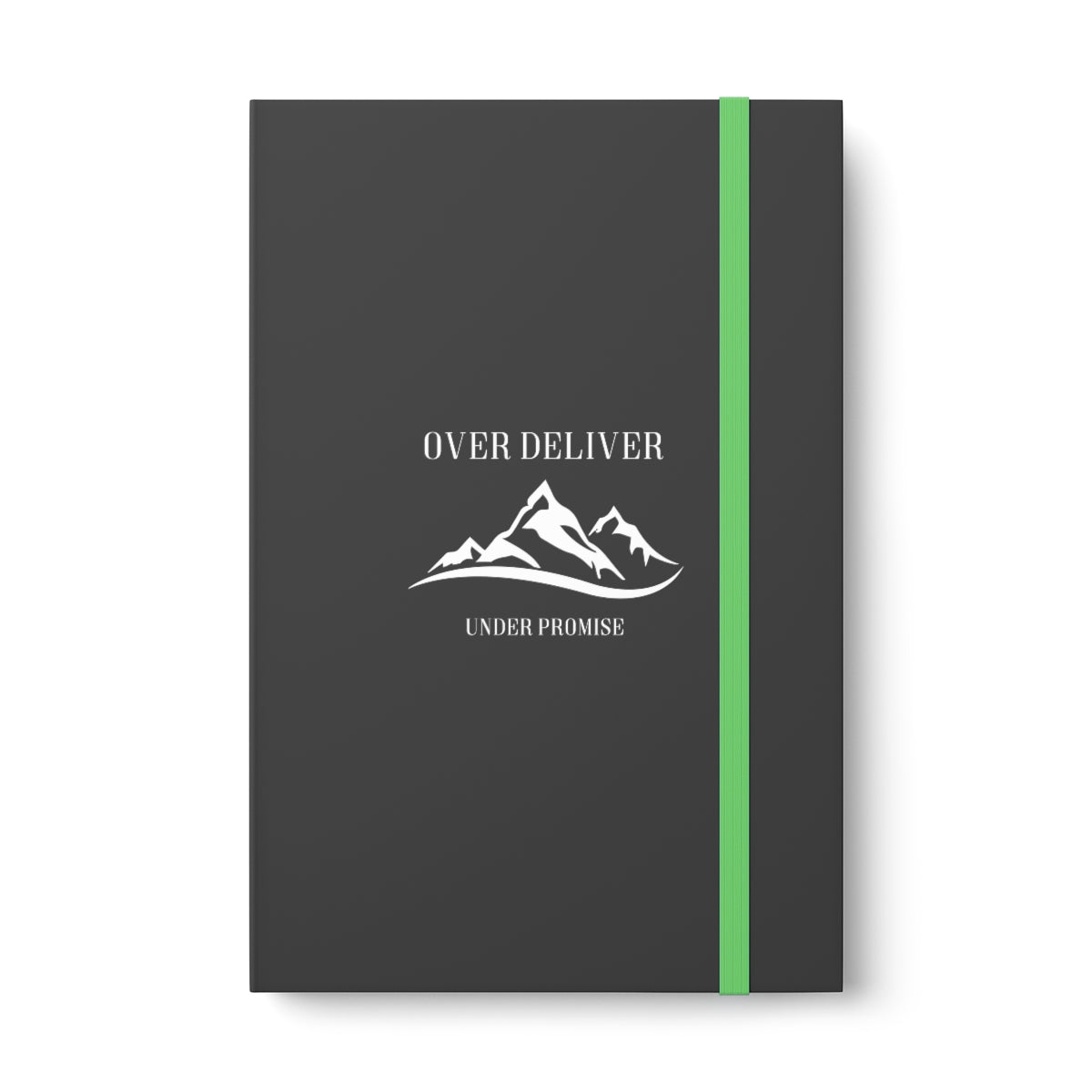 Under Promise Over Deliver: Color Contrast Notebook - Ruled